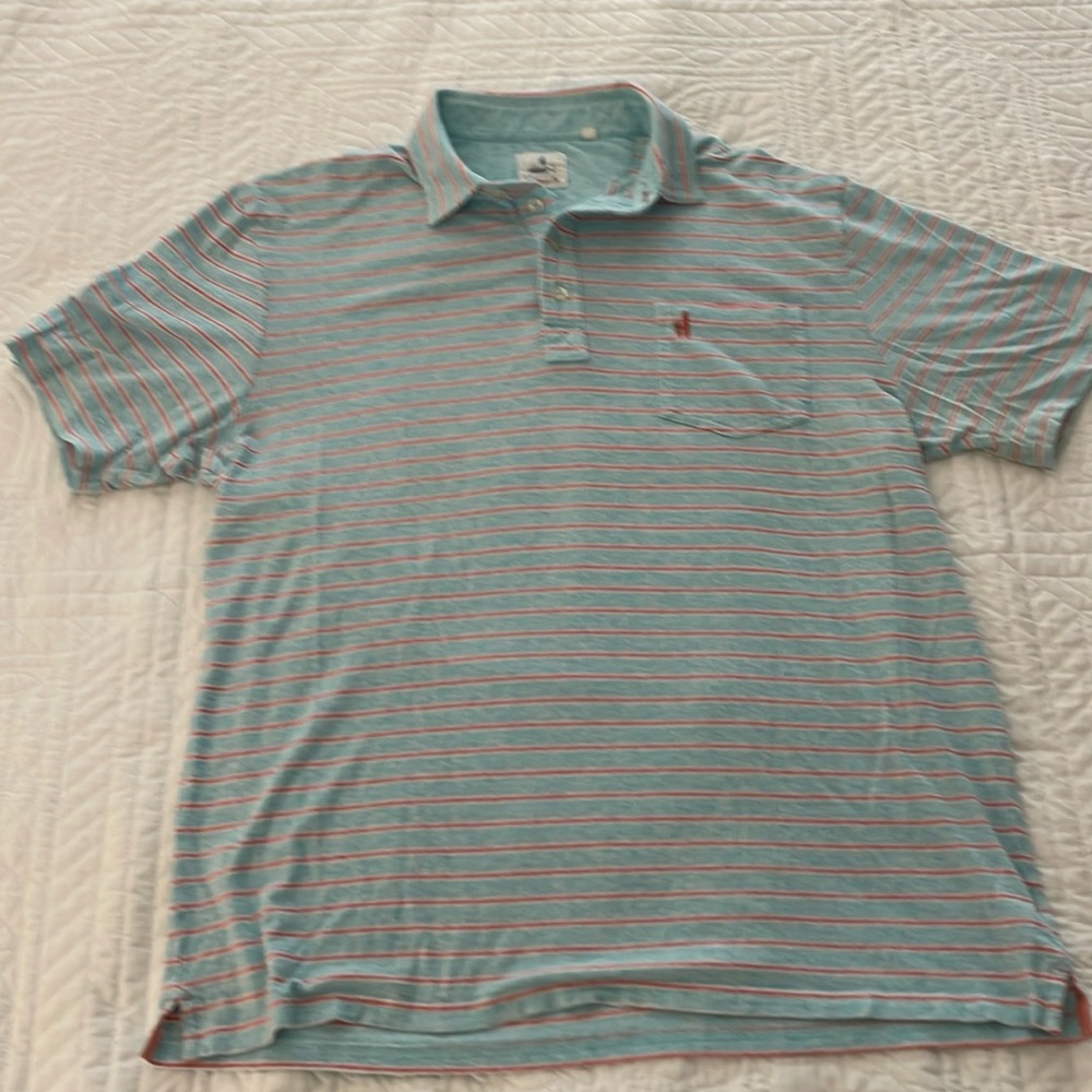 Johnnie O Matthis Hangin’ Out Snorkel Blue Polo Shirt
